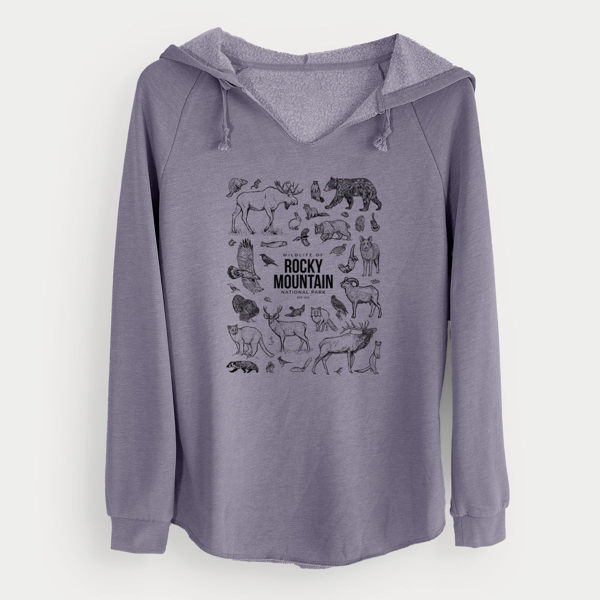 Wildlife of the Rocky Mountain National Park - Cali Wave Hooded Sweatshirt
