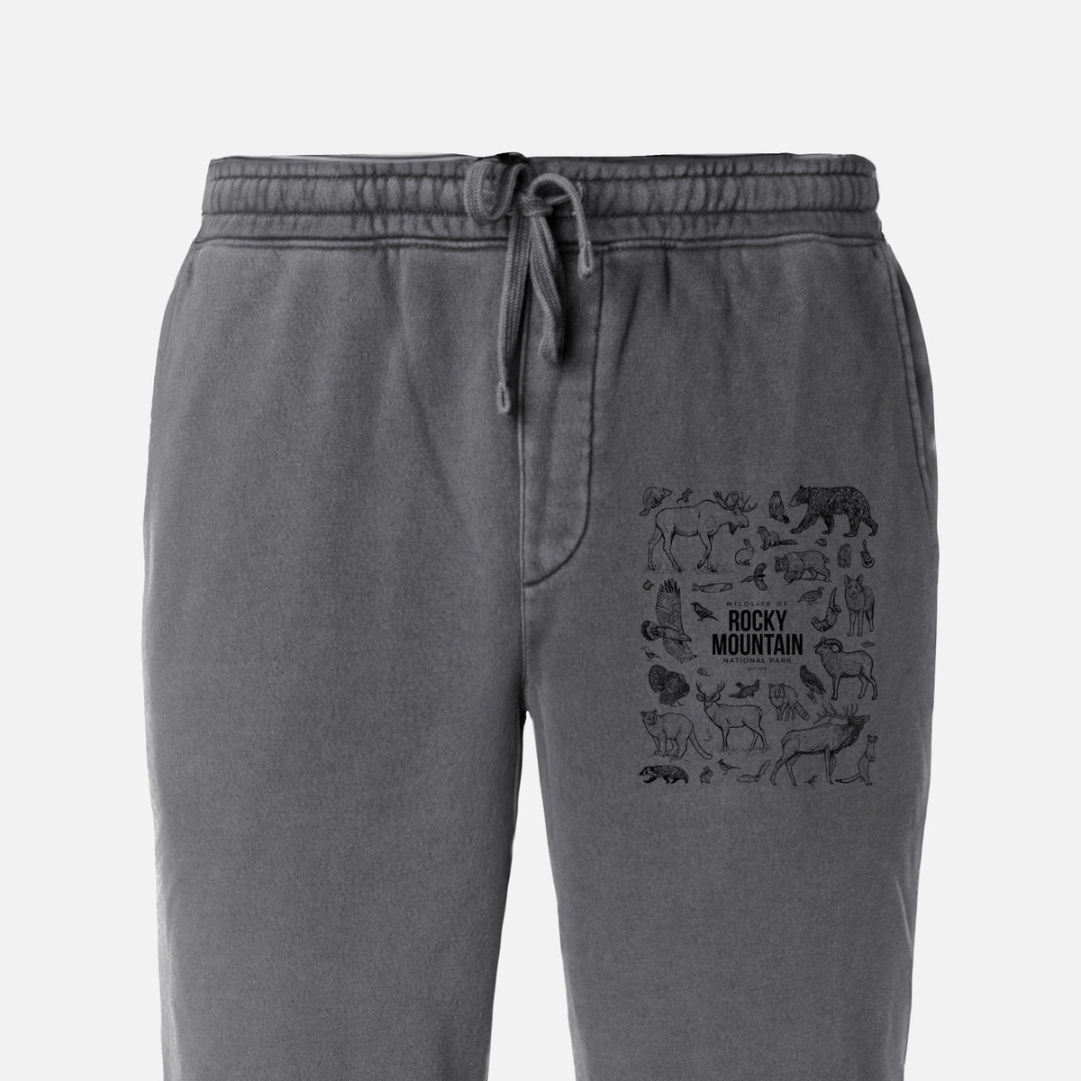 Wildlife of the Rocky Mountain National Park - Unisex Pigment Dyed Sweatpants