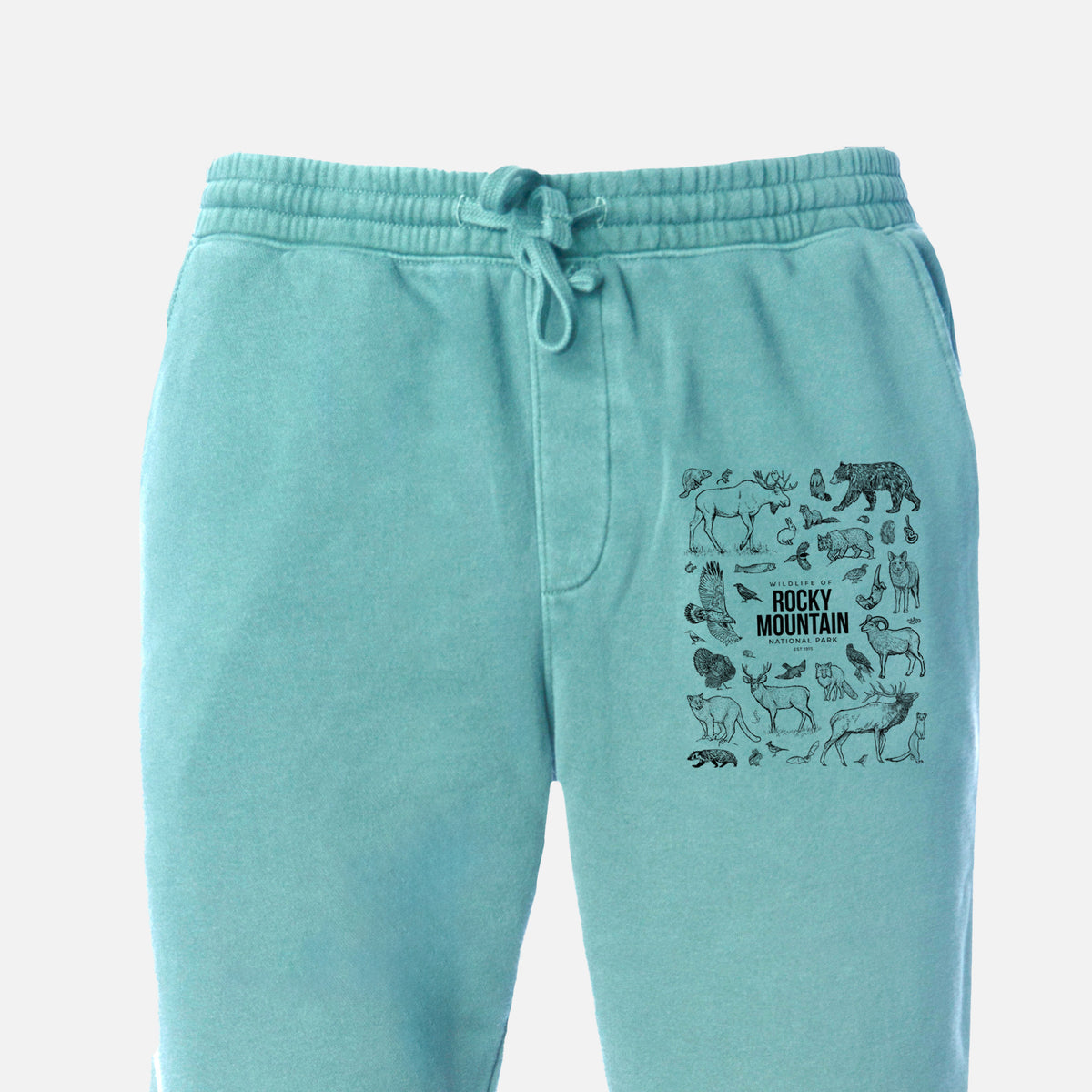 Wildlife of the Rocky Mountain National Park - Unisex Pigment Dyed Sweatpants