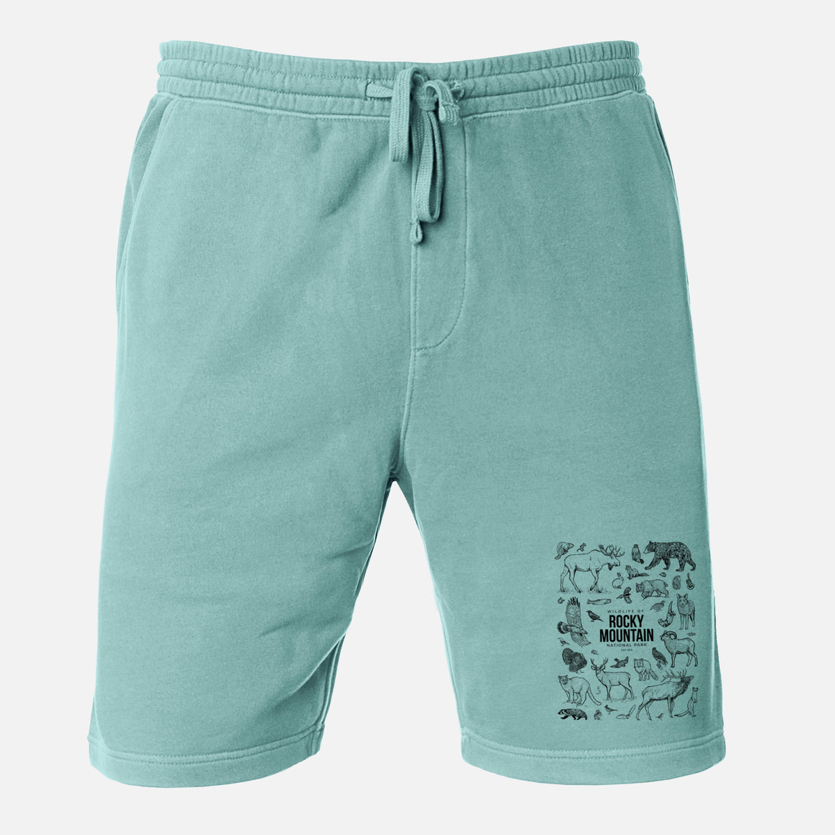 Wildlife of the Rocky Mountain National Park - Unisex Pigment Dyed Shorts