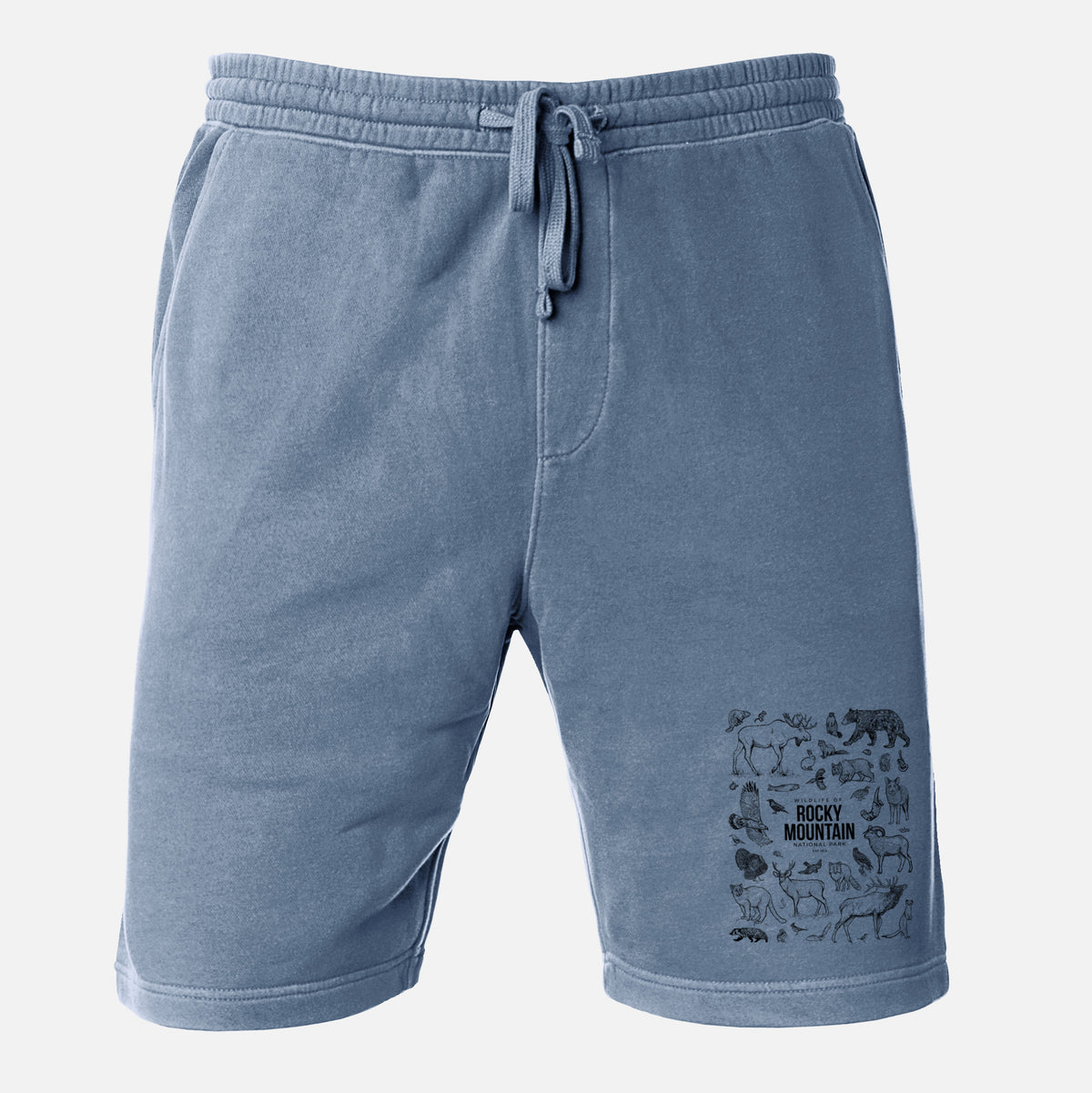 Wildlife of the Rocky Mountain National Park - Unisex Pigment Dyed Shorts