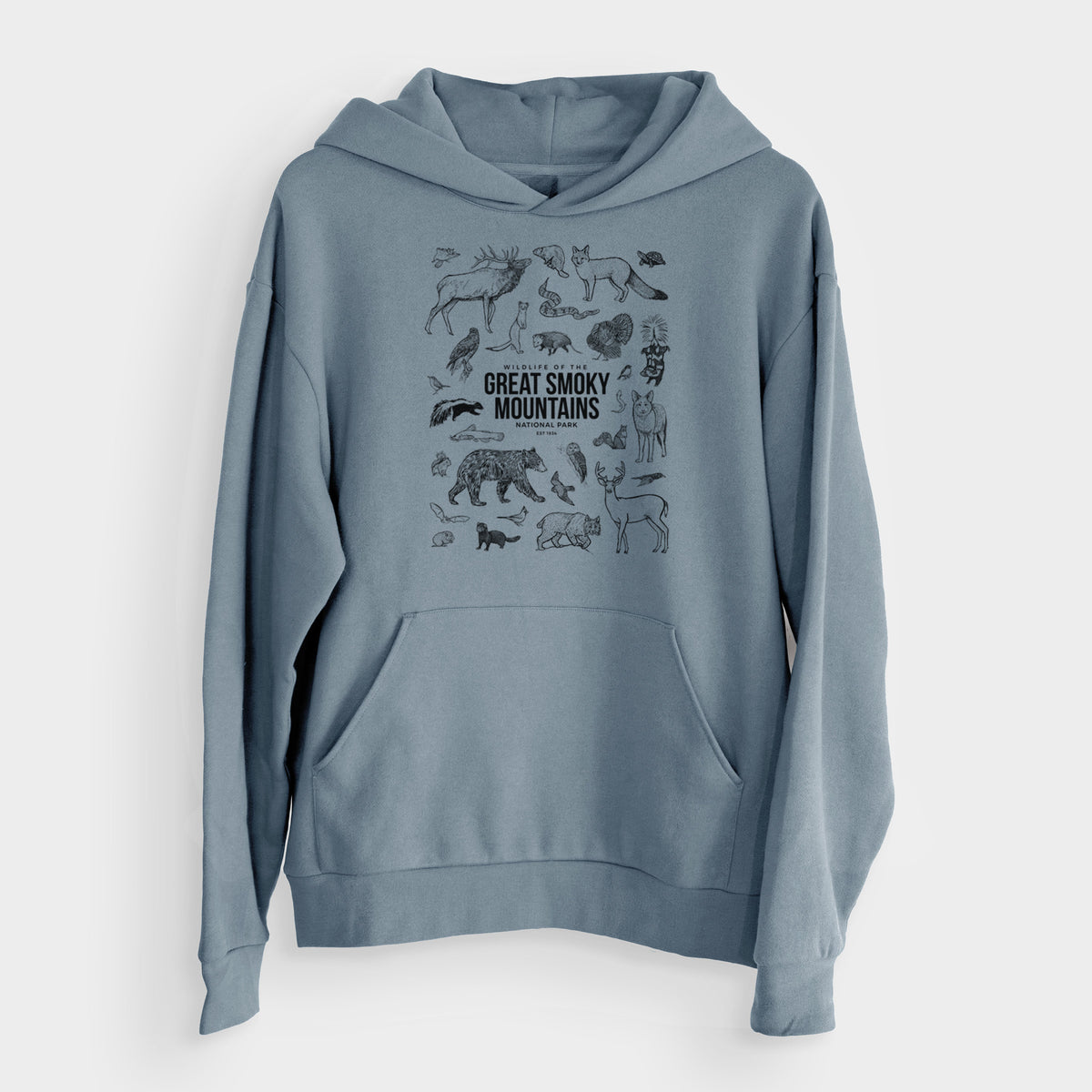 Wildlife of the Great Smoky Mountains National Park  - Bodega Midweight Hoodie
