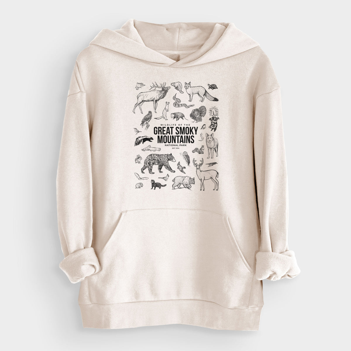 Wildlife of the Great Smoky Mountains National Park  - Bodega Midweight Hoodie