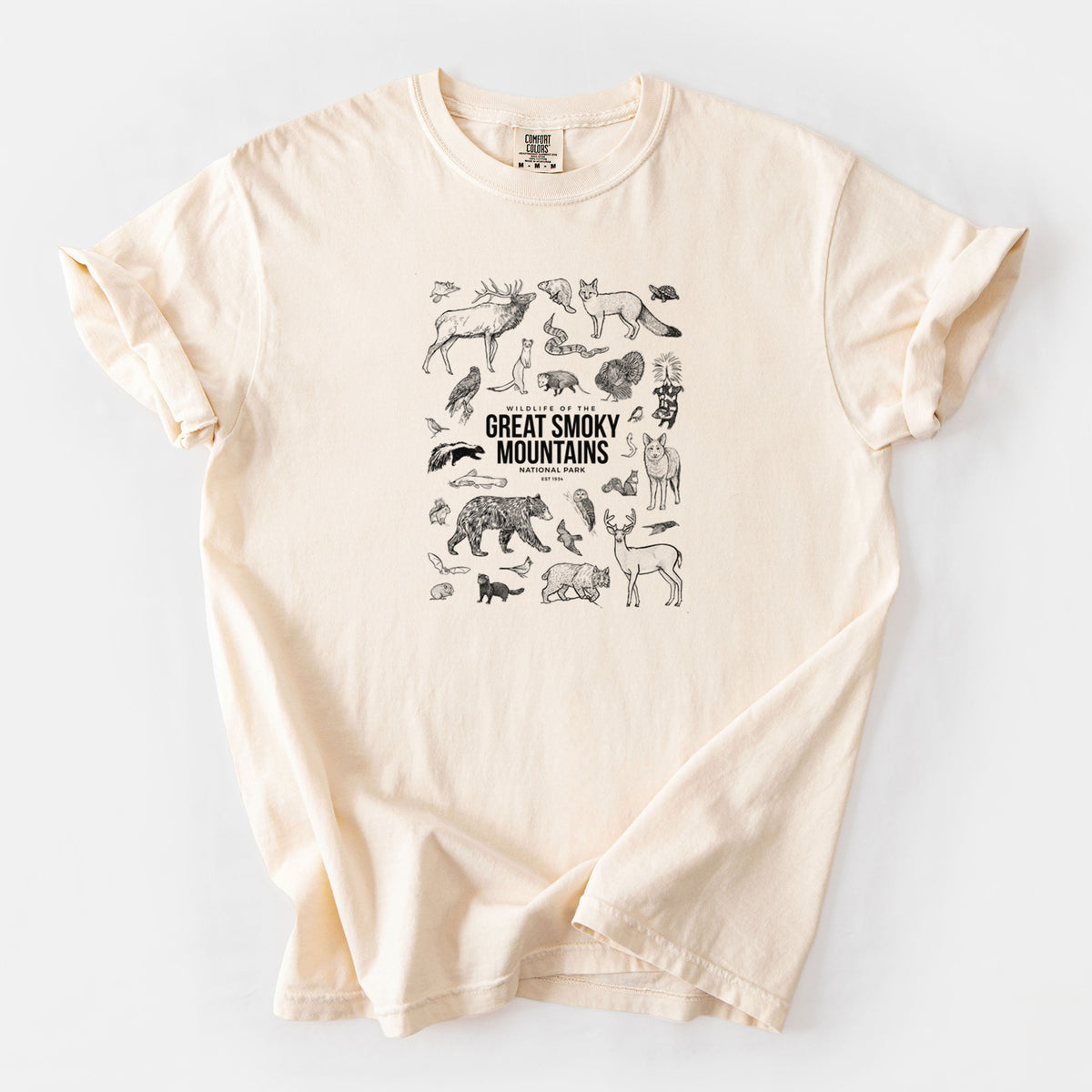 Wildlife of the Great Smoky Mountains National Park - Unisex Comfort Colors Garment-Dyed Heavyweight T-shirt