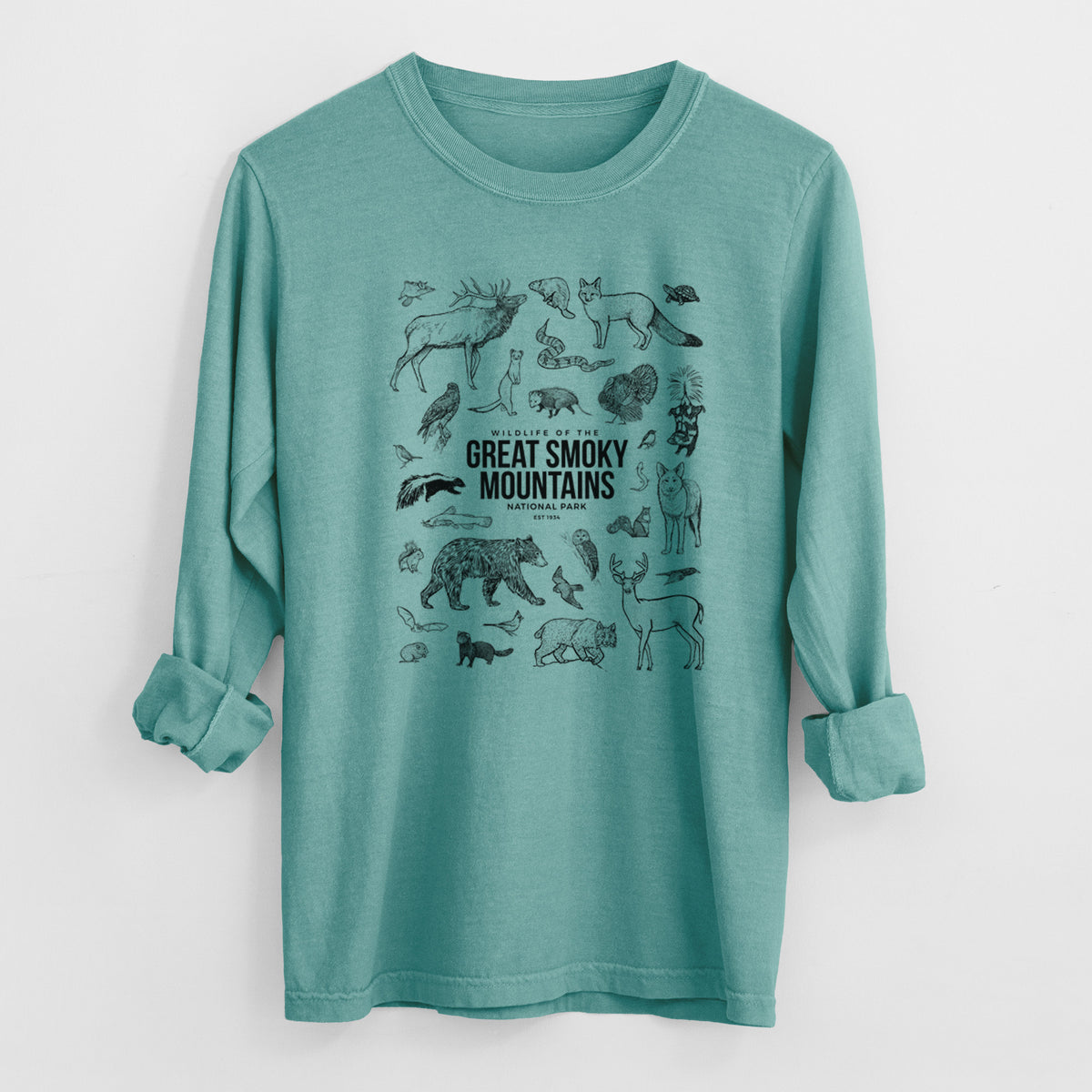 Wildlife of the Great Smoky Mountains National Park - Heavyweight 100% Cotton Long Sleeve