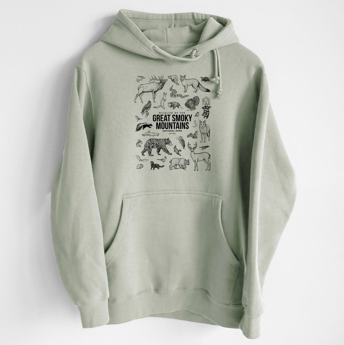 Wildlife of the Great Smoky Mountains National Park - Heavyweight Fleece Hoodie