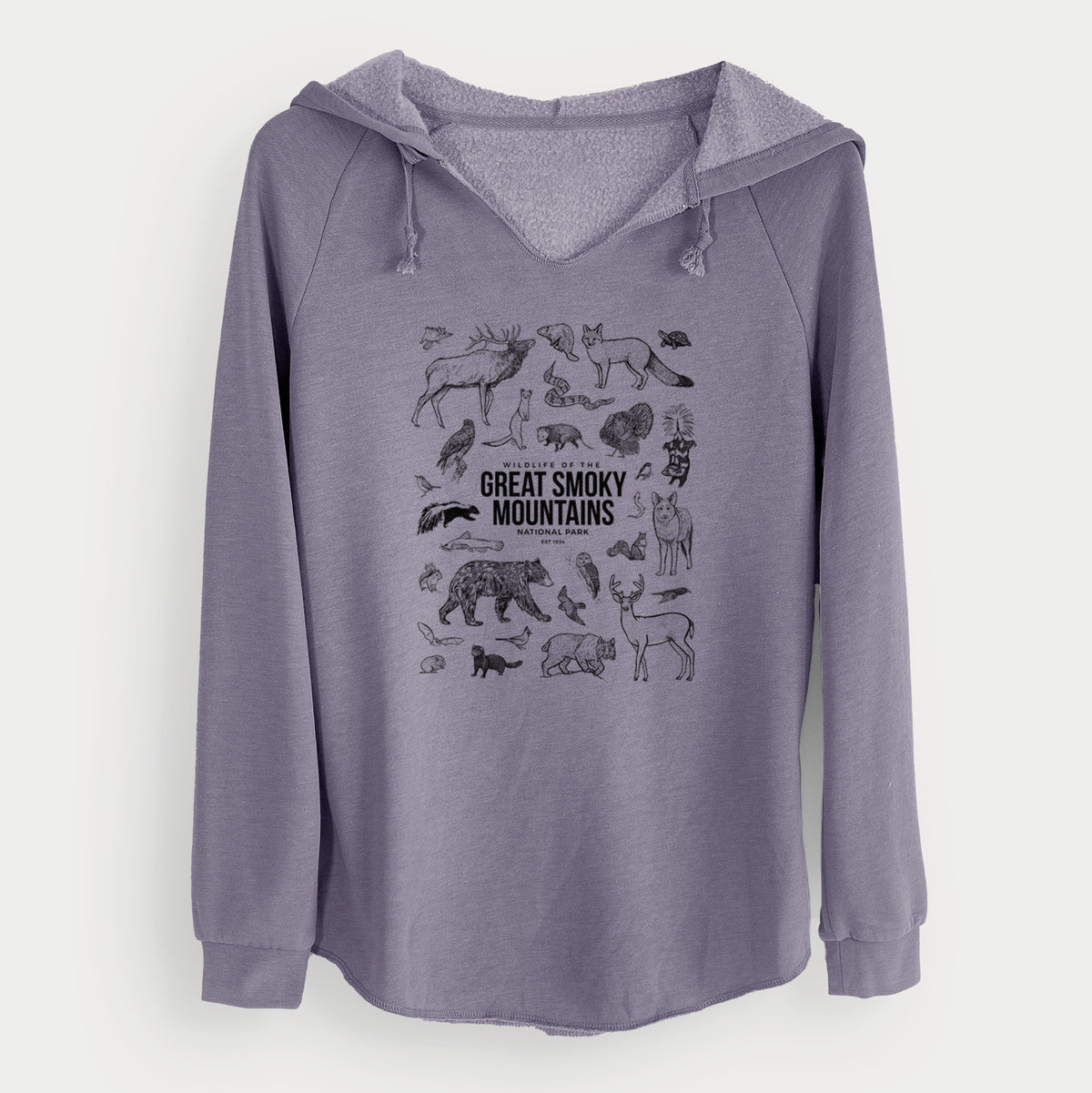 Wildlife of the Great Smoky Mountains National Park - Cali Wave Hooded Sweatshirt