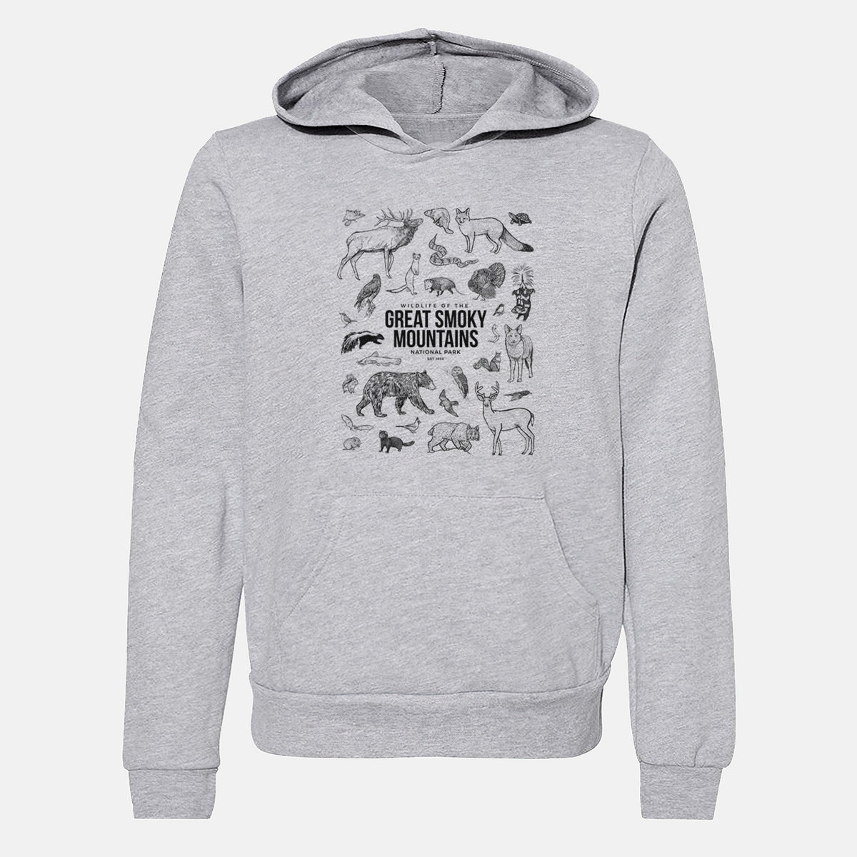 Wildlife of the Great Smoky Mountains National Park - Youth Hoodie Sweatshirt