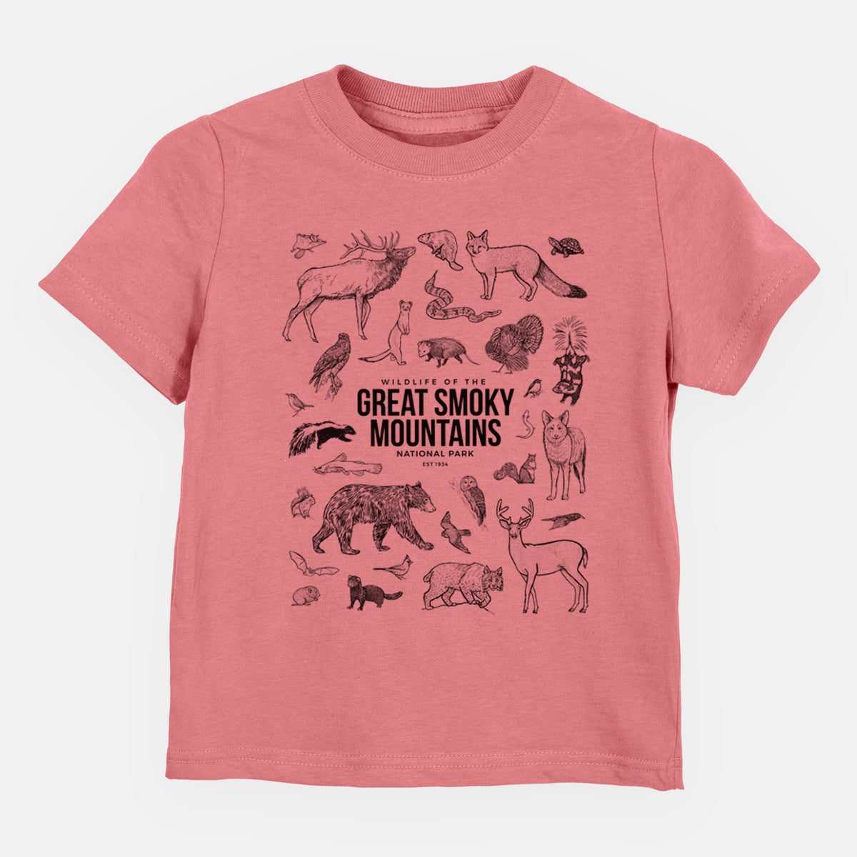 Wildlife of the Great Smoky Mountains National Park - Kids Shirt