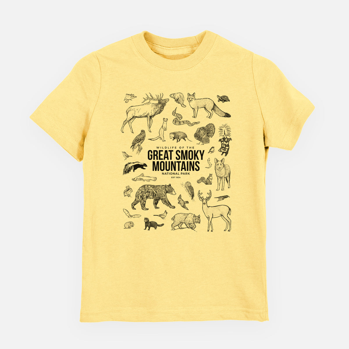 Wildlife of the Great Smoky Mountains National Park - Youth Shirt