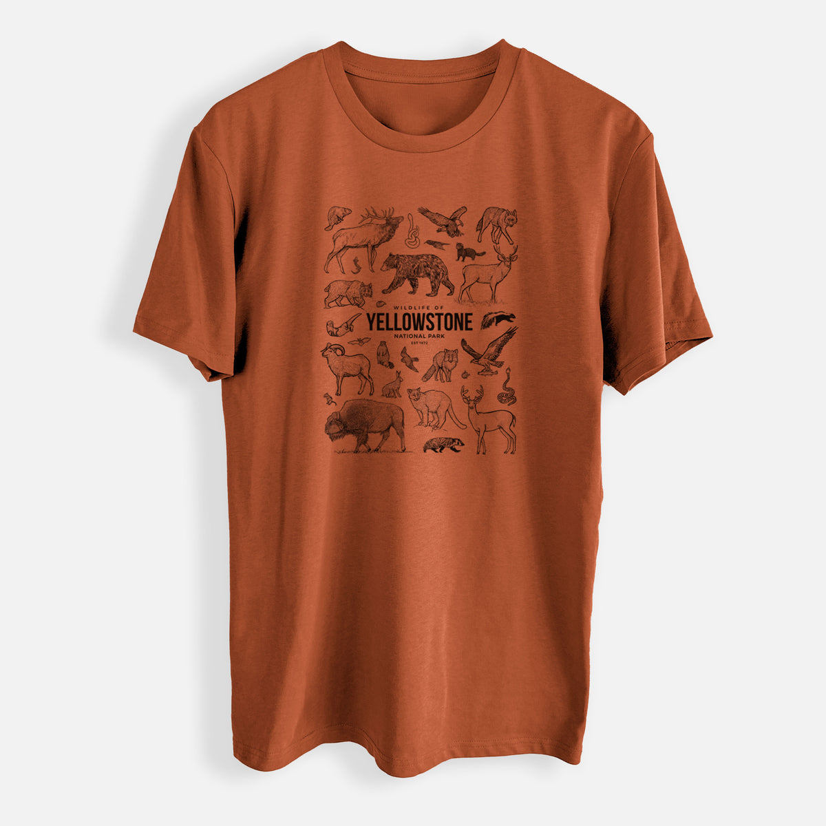 Wildlife of Yellowstone National Park - Mens Everyday Staple Tee