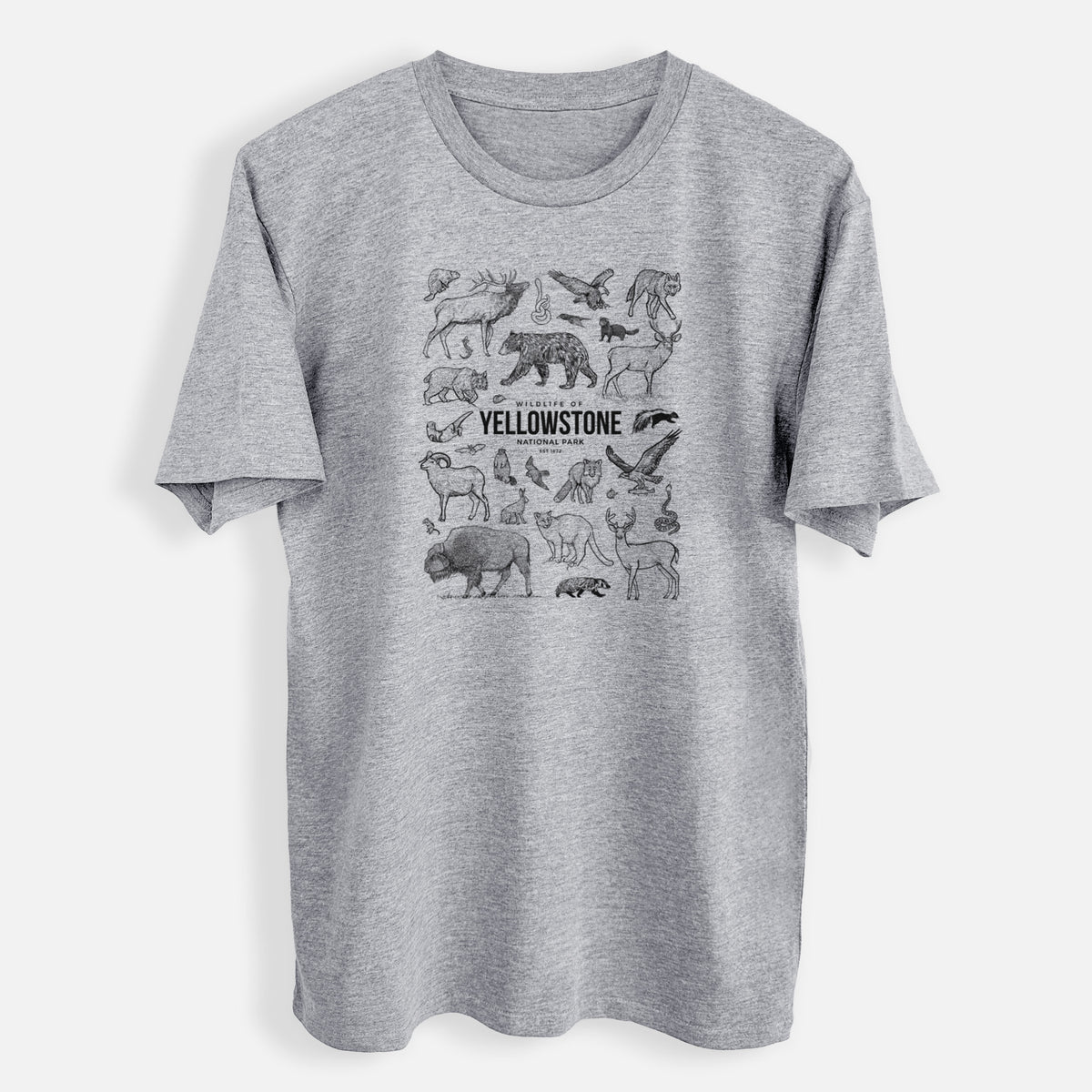 Wildlife of Yellowstone National Park - Mens Everyday Staple Tee