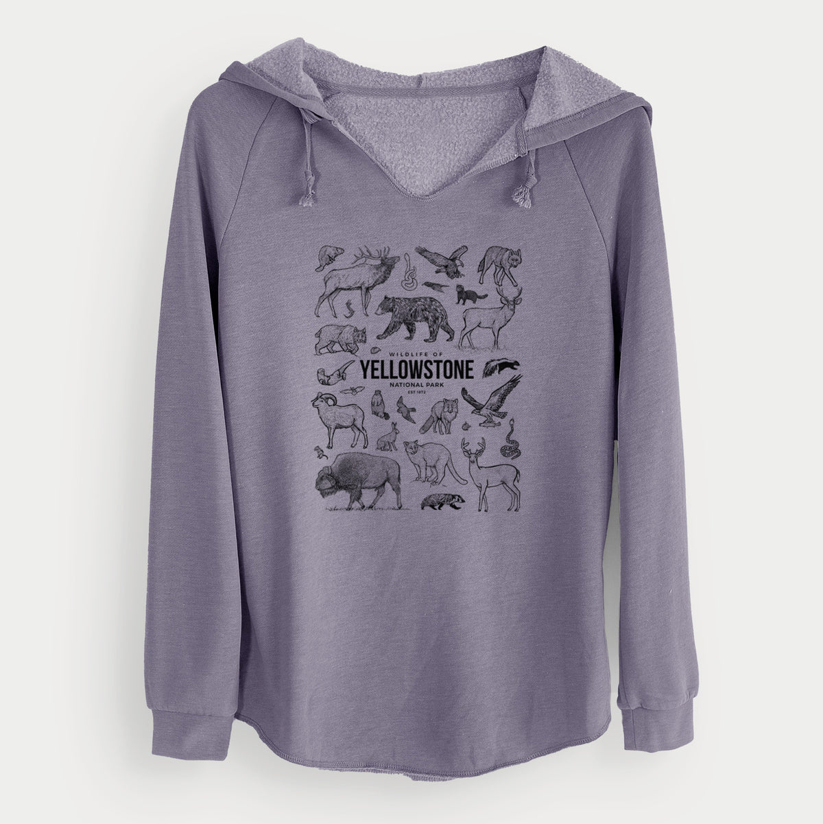 Wildlife of Yellowstone National Park - Cali Wave Hooded Sweatshirt