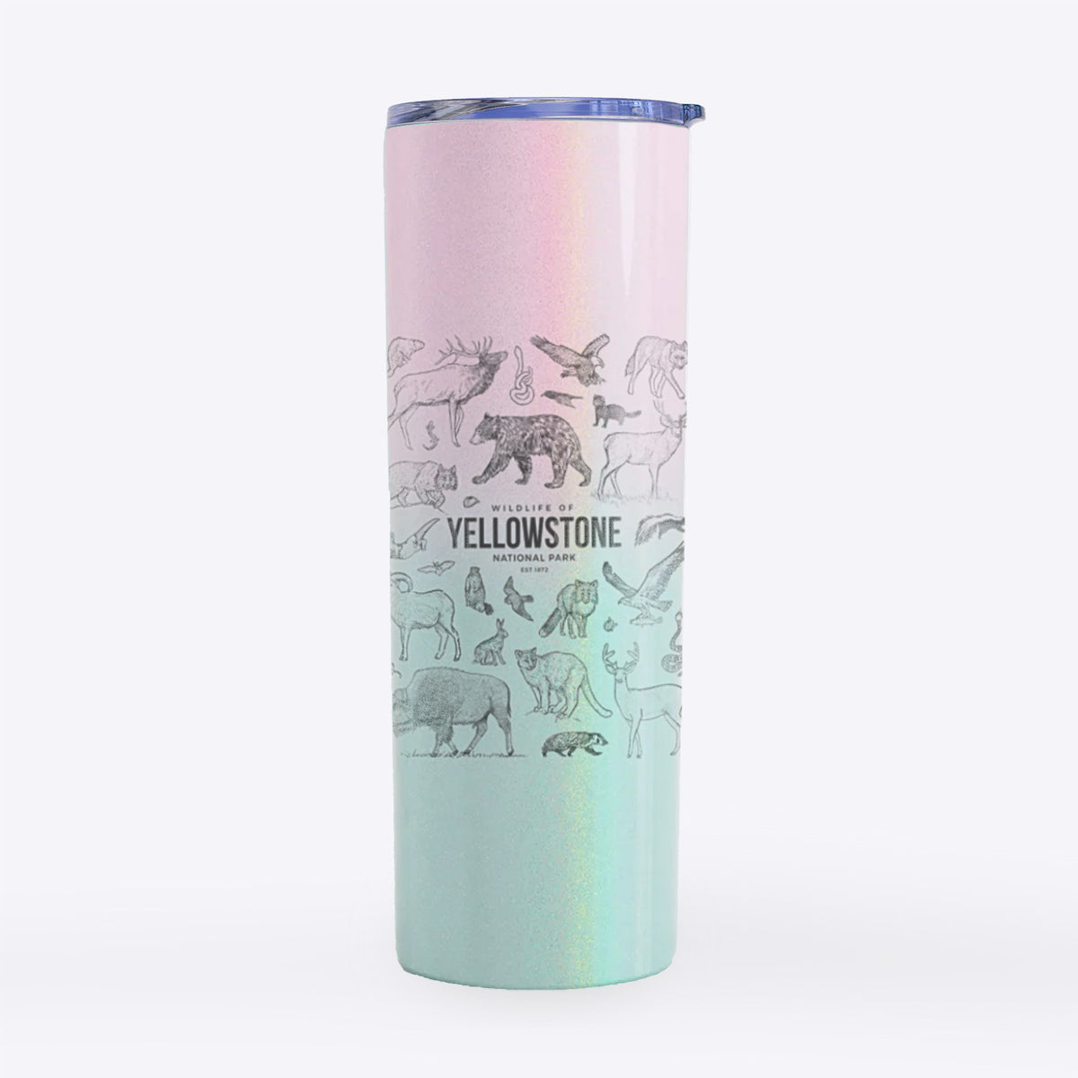 Wildlife of Yellowstone National Park - 20oz Skinny Tumbler