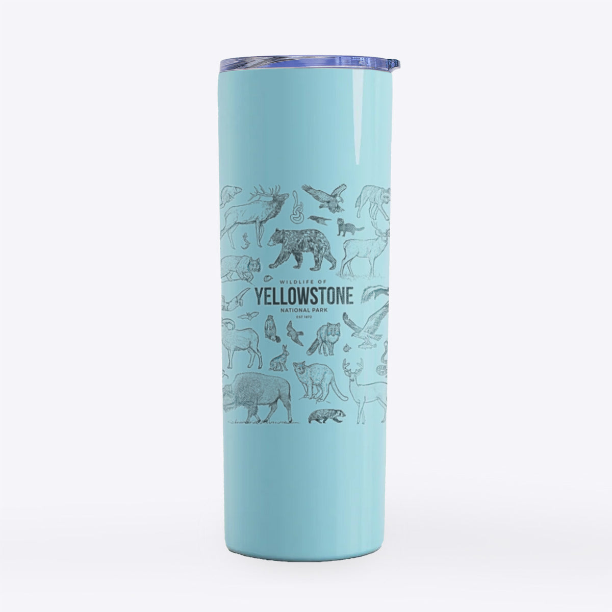 Wildlife of Yellowstone National Park - 20oz Skinny Tumbler