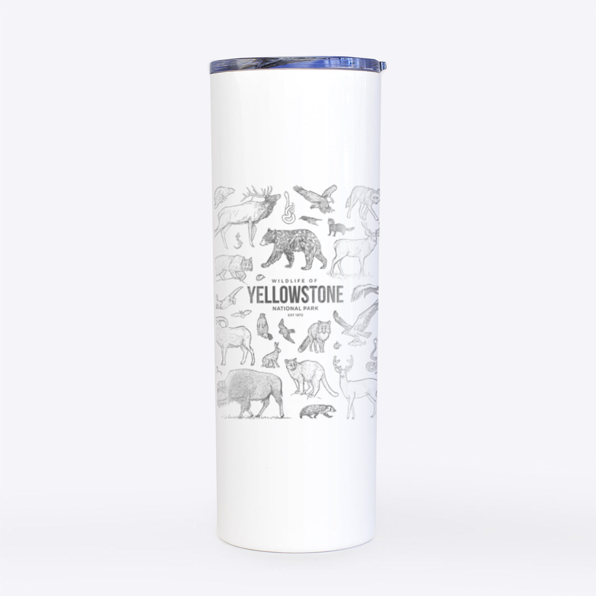 Wildlife of Yellowstone National Park - 20oz Skinny Tumbler