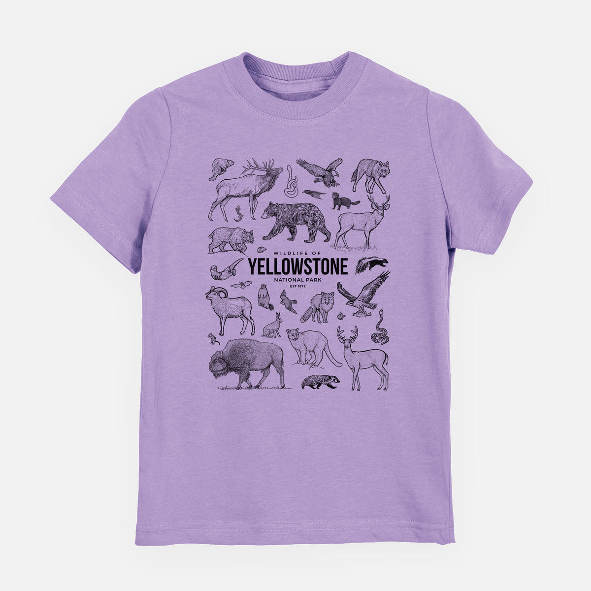 Wildlife of Yellowstone National Park - Youth Shirt