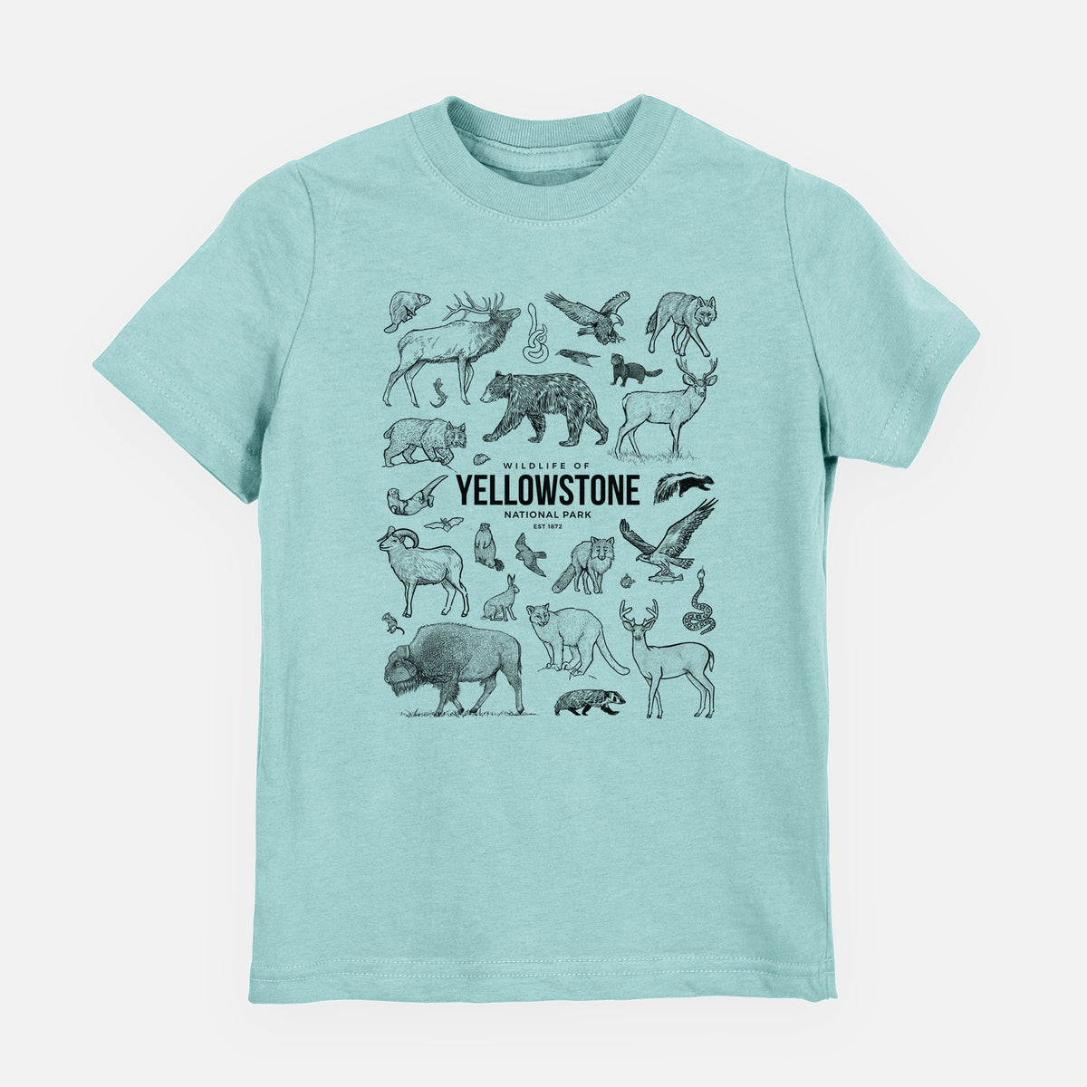 Wildlife of Yellowstone National Park - Youth Shirt