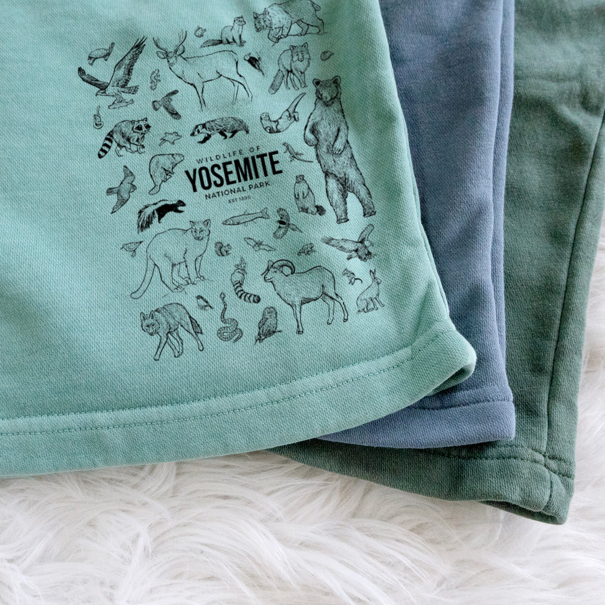 Wildlife of Yosemite National Park - Unisex Pigment Dyed Shorts