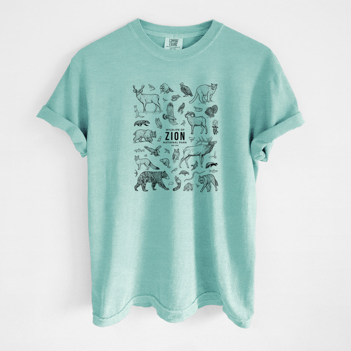 Wildlife of Zion National Park - Unisex Comfort Colors Garment-Dyed Heavyweight T-shirt
