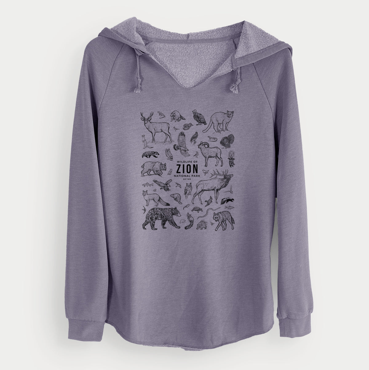 Wildlife of Zion National Park - Cali Wave Hooded Sweatshirt