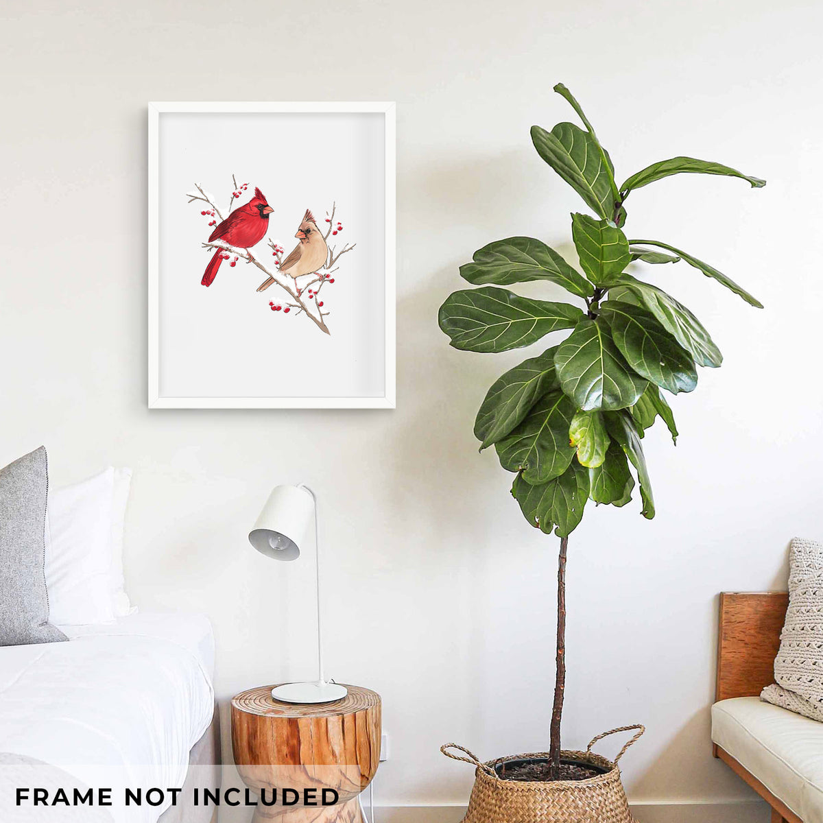 Winter Cardinals - Fine Art Print