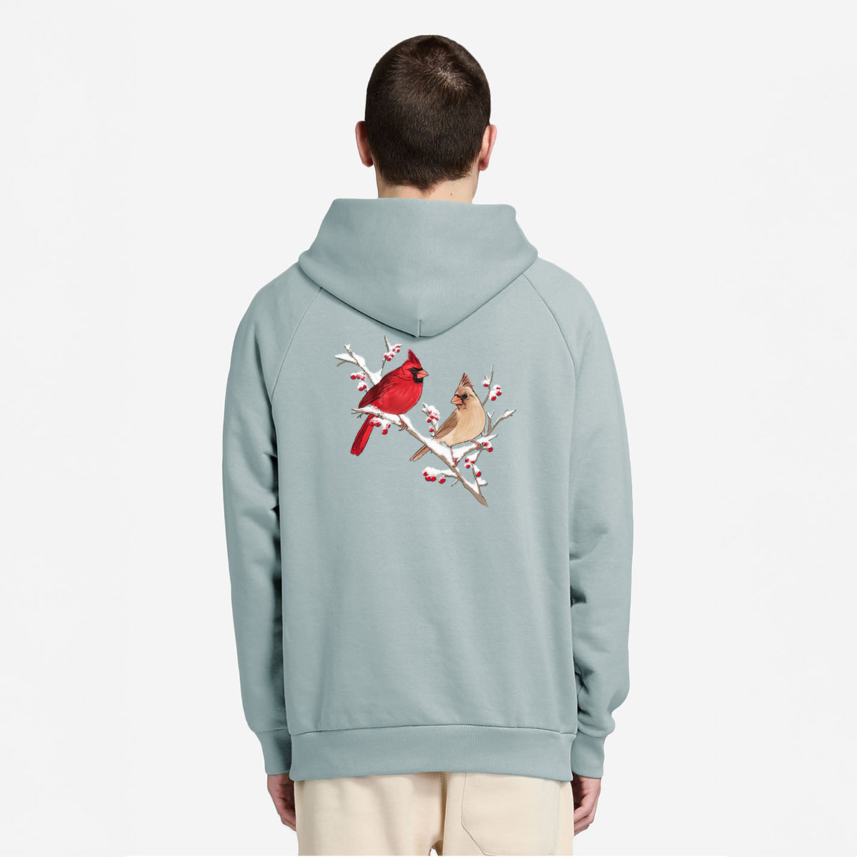 Winter Cardinals - UltraLuxe Heavyweight French Terry Hoodie