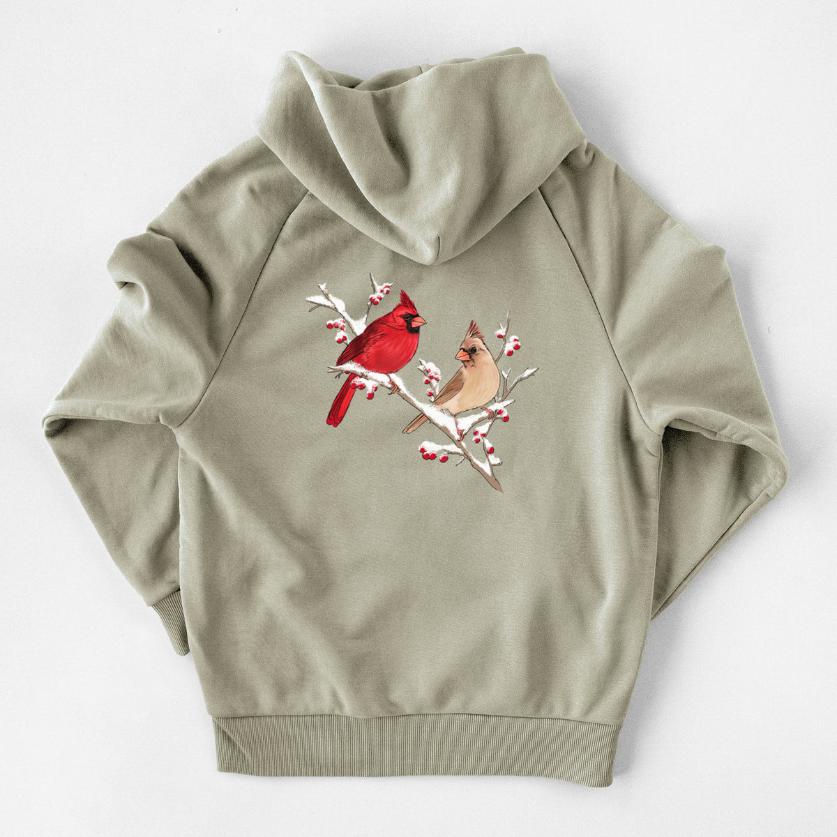 Winter Cardinals - UltraLuxe Heavyweight French Terry Hoodie