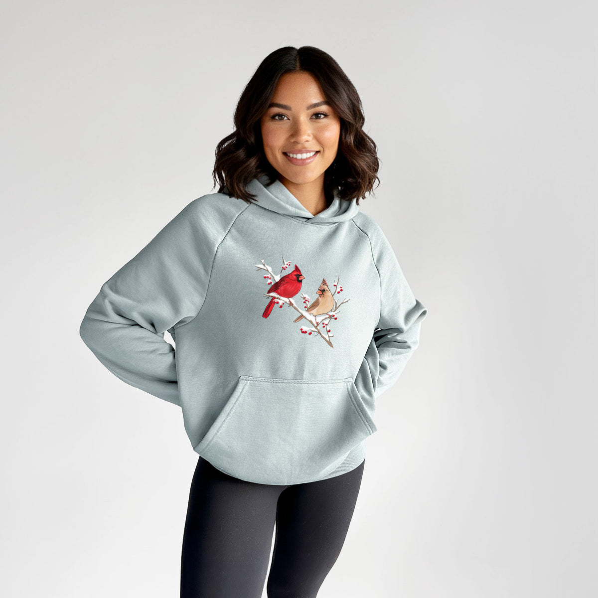Winter Cardinals - UltraLuxe Heavyweight French Terry Hoodie