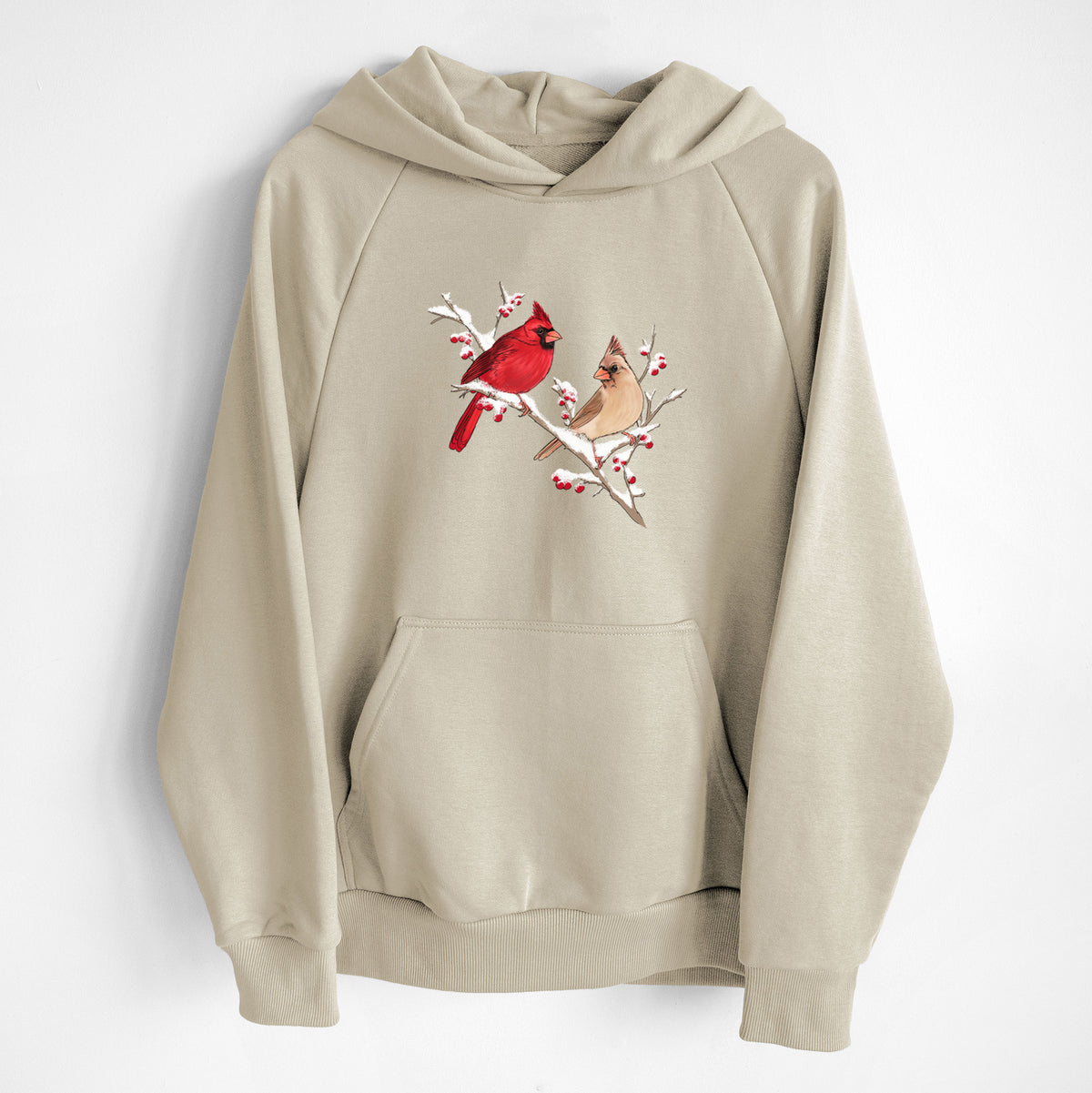 Winter Cardinals - UltraLuxe Heavyweight French Terry Hoodie