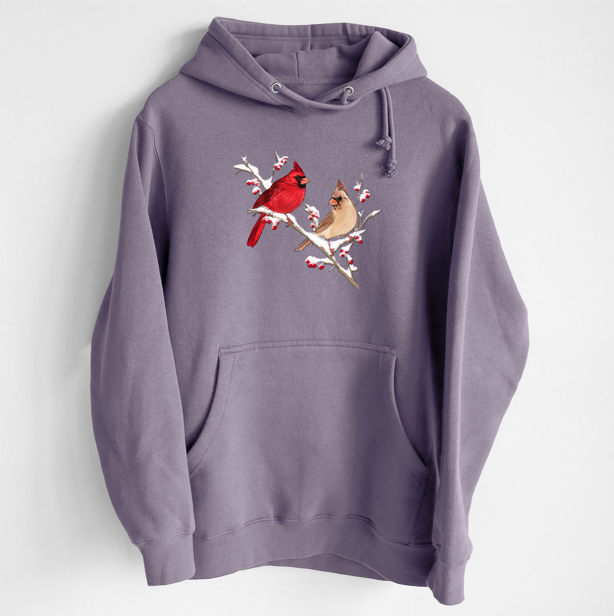 Winter Cardinals - Heavyweight Fleece Hoodie