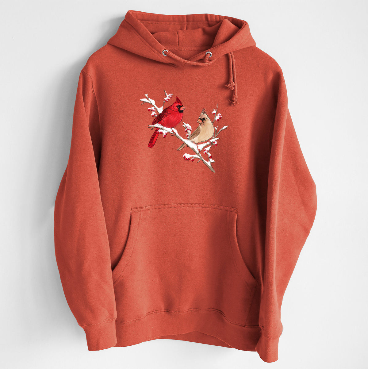 Winter Cardinals - Heavyweight Fleece Hoodie