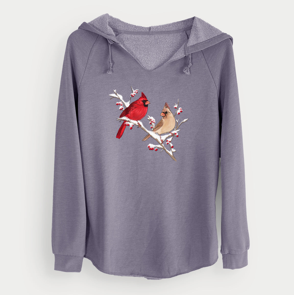 Winter Cardinals - Cali Wave Hooded Sweatshirt