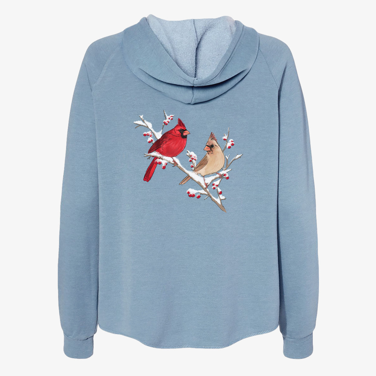 Winter Cardinals - Women&#39;s Cali Wave Zip-Up Sweatshirt