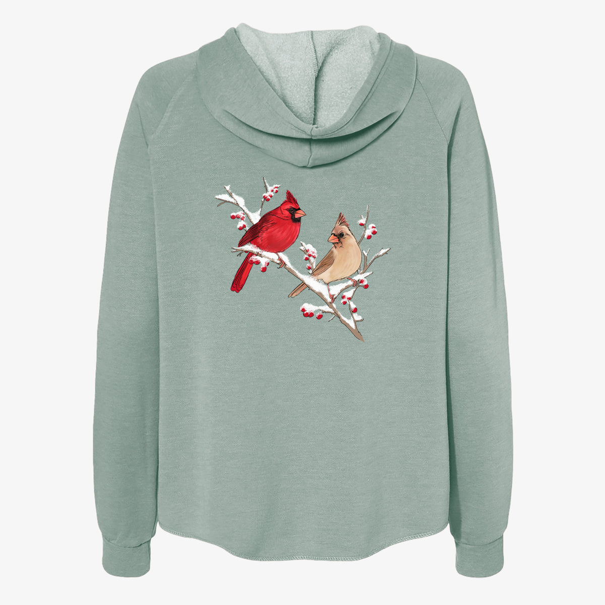 Winter Cardinals - Women&#39;s Cali Wave Zip-Up Sweatshirt