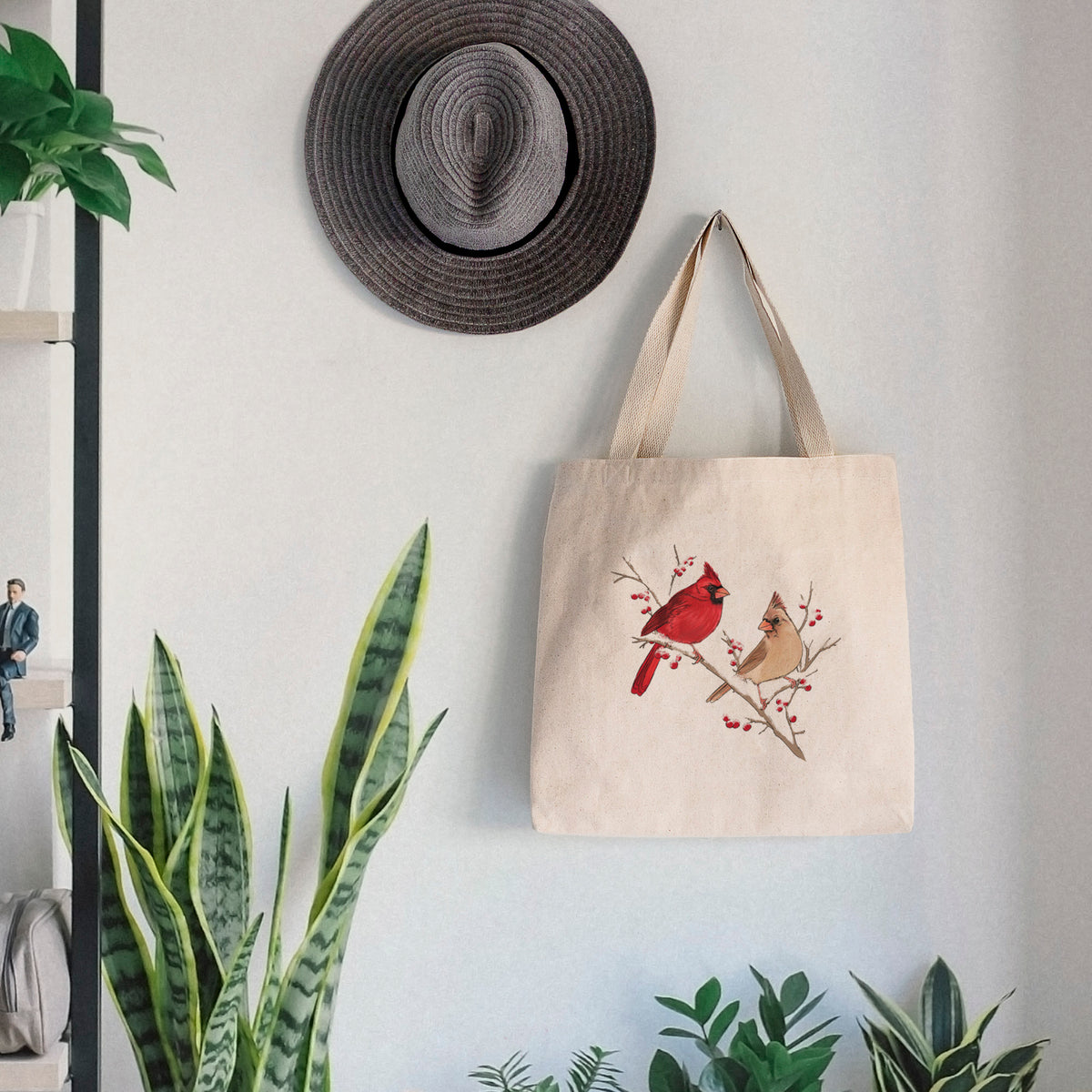 Winter Cardinals - Tote Bag