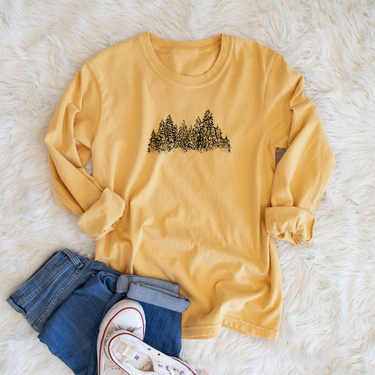 Winter Evergreens - Unisex Comfort Colors 100% Cotton Long Sleeve