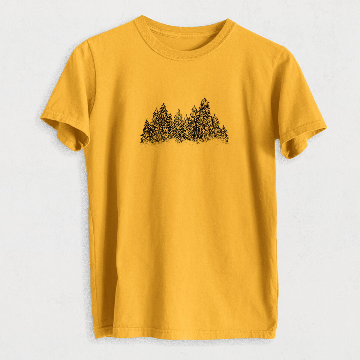 Winter Evergreens - Heavyweight Men&#39;s 100% Organic Cotton Tee