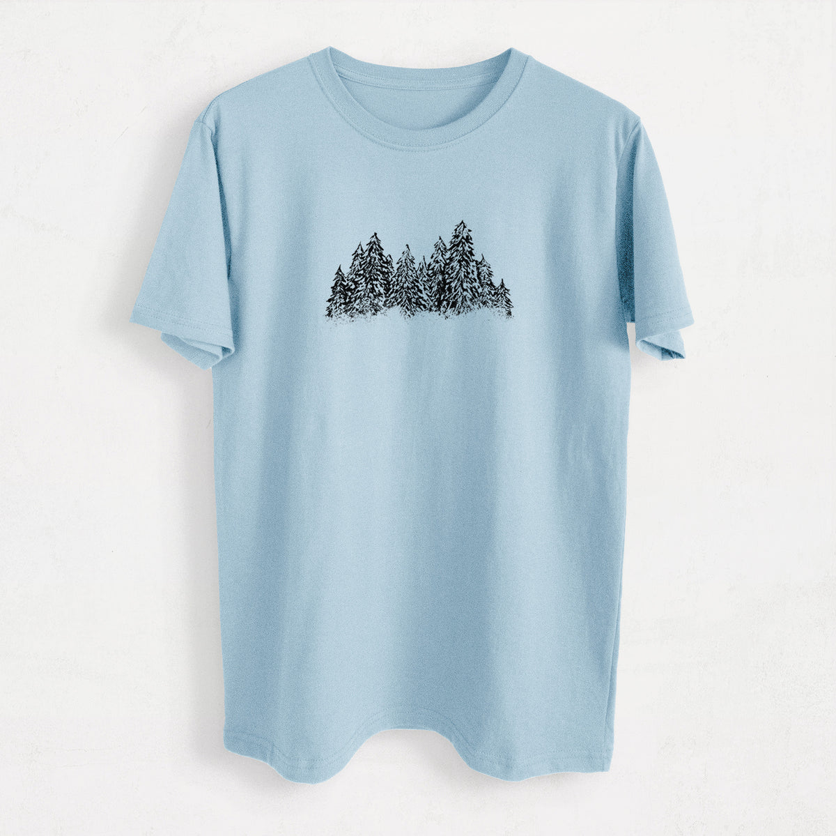 Winter Evergreens - Heavyweight Men&#39;s 100% Organic Cotton Tee