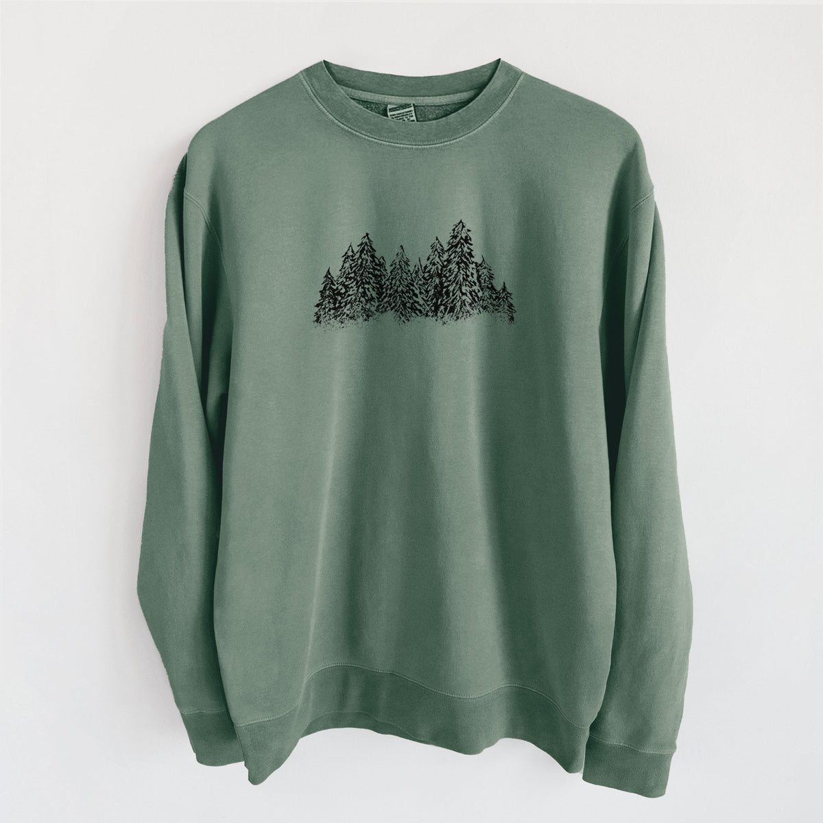 Winter Evergreens - Unisex Pigment Dyed Crew Sweatshirt