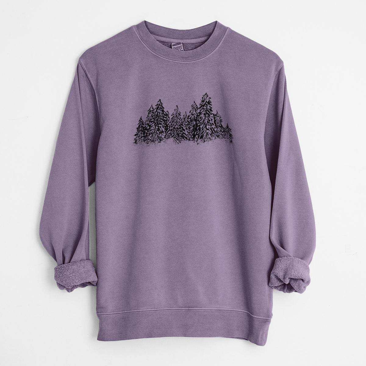 Winter Evergreens - Unisex Pigment Dyed Crew Sweatshirt