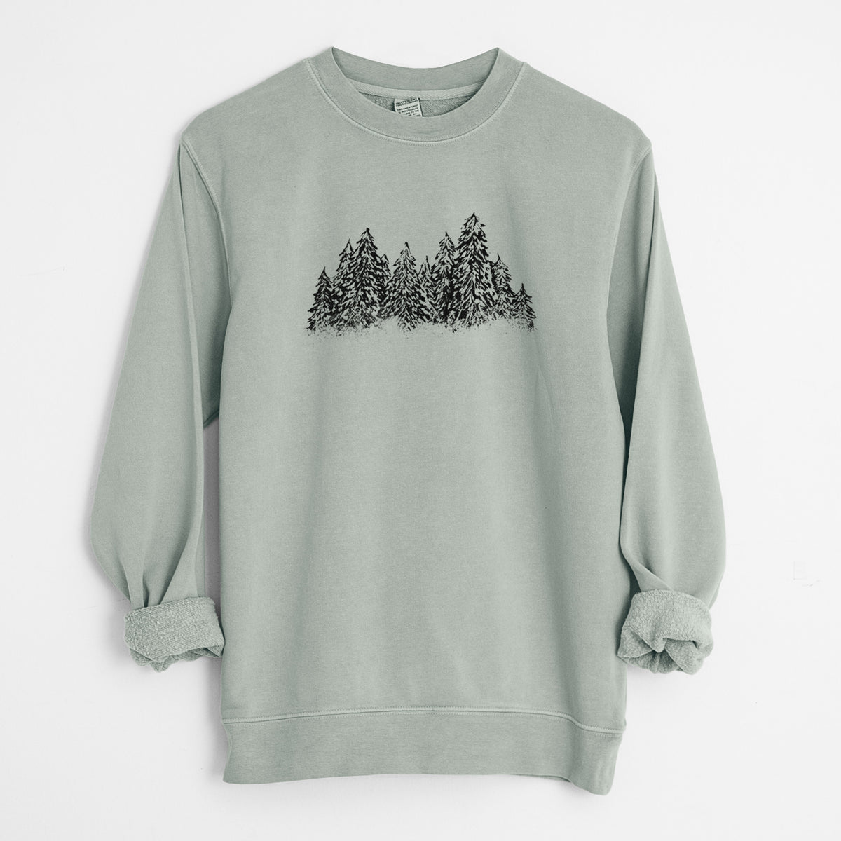 Winter Evergreens - Unisex Pigment Dyed Crew Sweatshirt