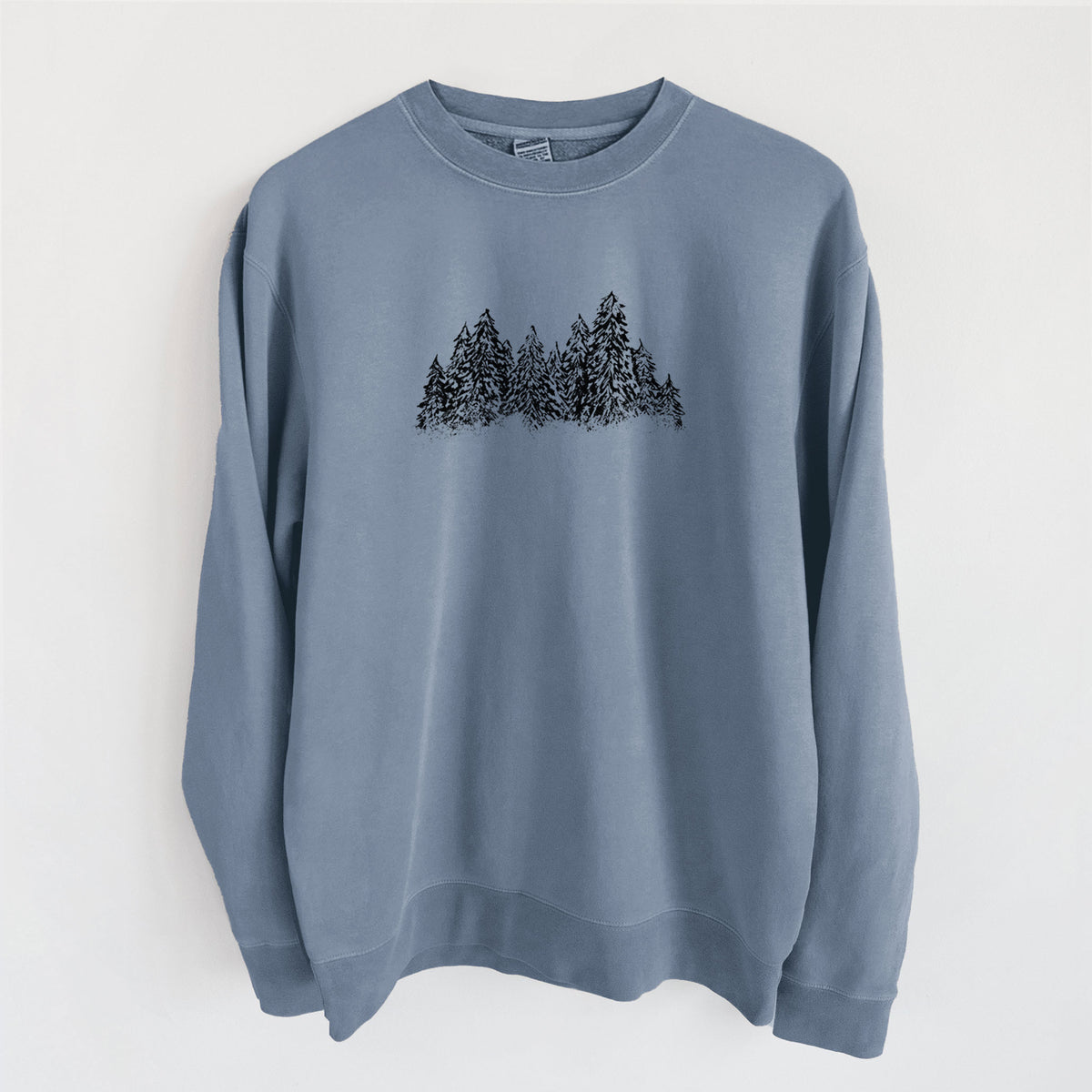Winter Evergreens - Unisex Pigment Dyed Crew Sweatshirt