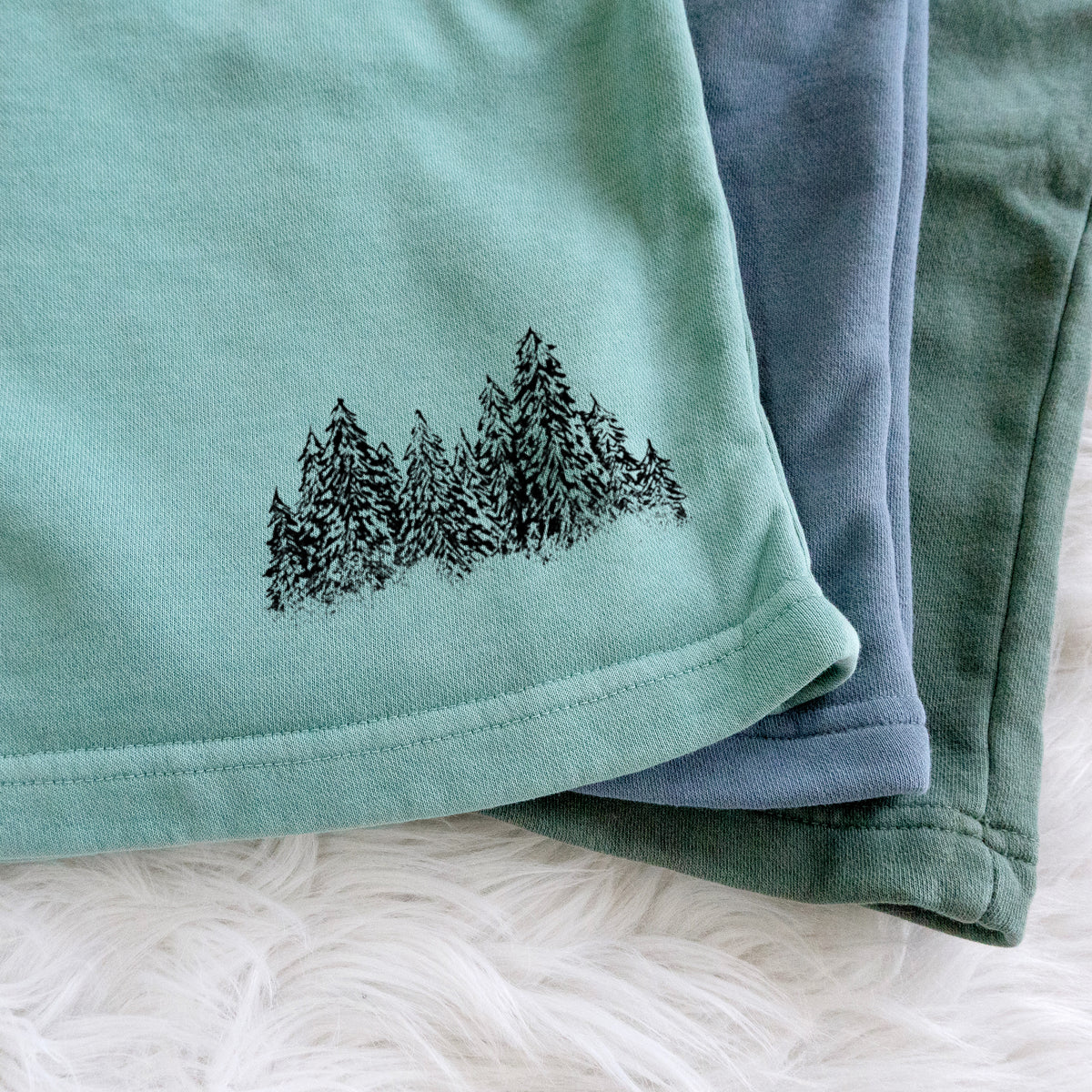 Winter Evergreens - Unisex Pigment Dyed Shorts