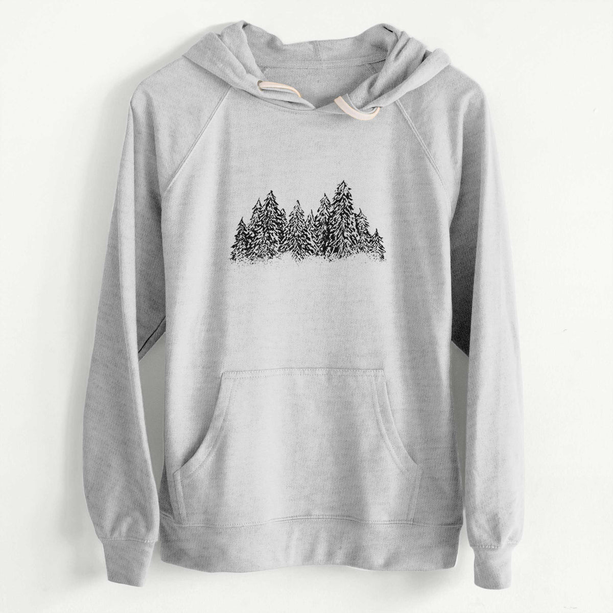 CLEARANCE - Winter Evergreens  - Unisex Slim Fit Loopback Terry Hoodie