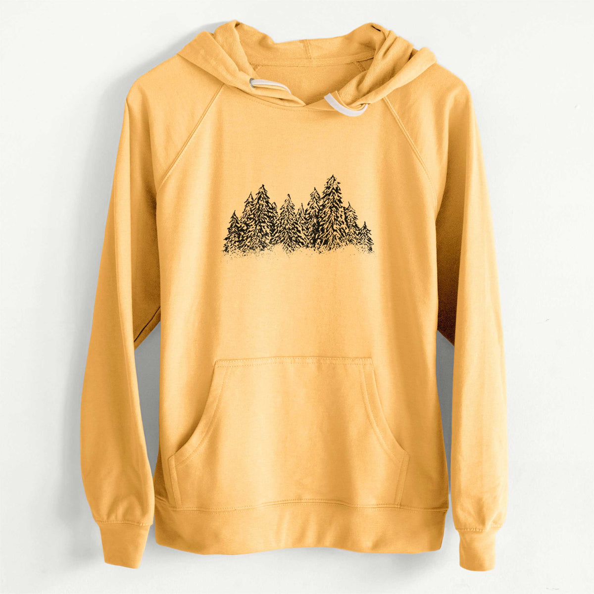 CLEARANCE - Winter Evergreens  - Unisex Slim Fit Loopback Terry Hoodie