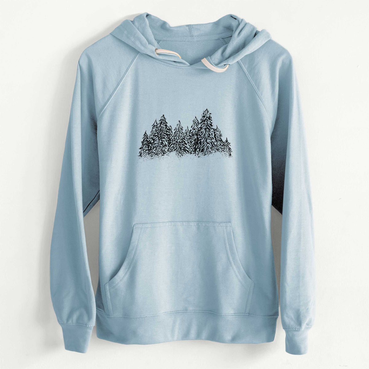 CLEARANCE - Winter Evergreens  - Unisex Slim Fit Loopback Terry Hoodie