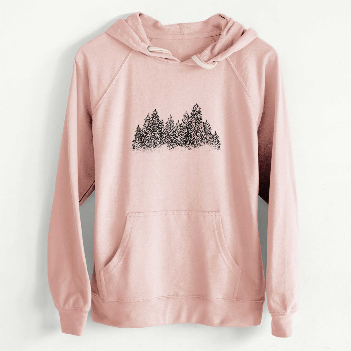 CLEARANCE - Winter Evergreens  - Unisex Slim Fit Loopback Terry Hoodie