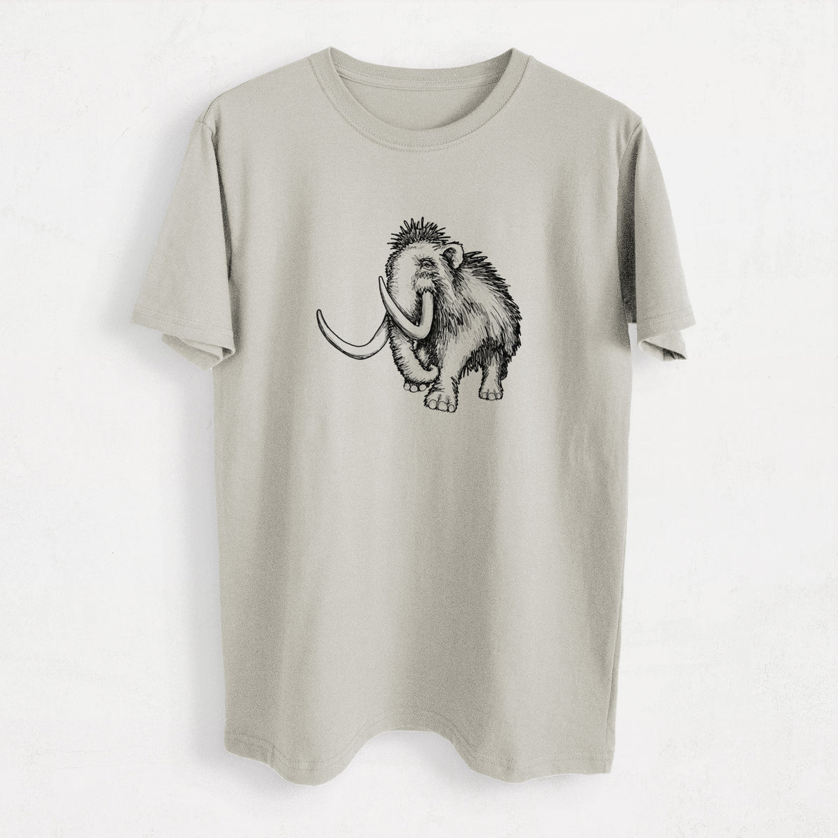 Woolly Mammoth - Mammuthus Primigenius - Heavyweight Men&#39;s 100% Organic Cotton Tee
