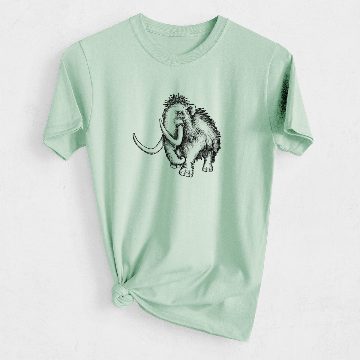 Woolly Mammoth - Mammuthus Primigenius - Heavyweight Men&#39;s 100% Organic Cotton Tee
